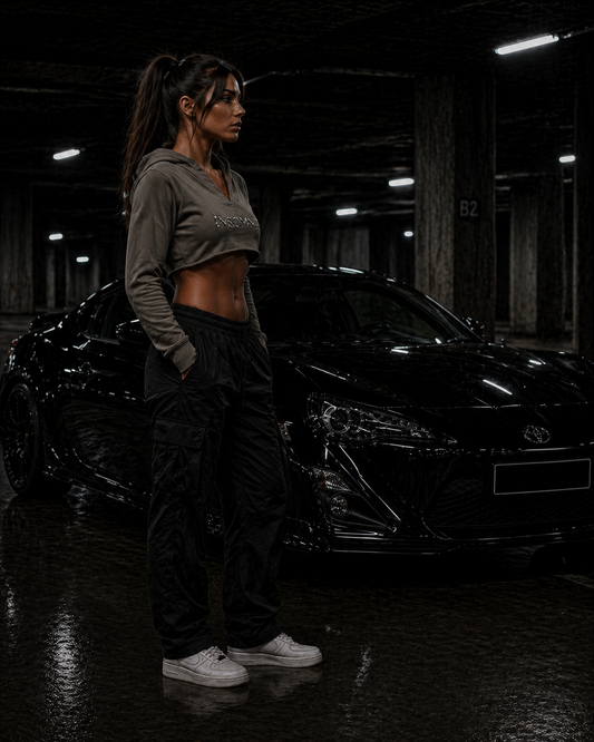 Insomnia cropped hoodie